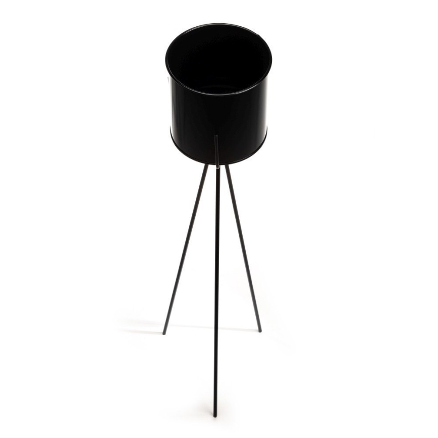 Suport pentru flori TRIPOD 110x25 cm negru