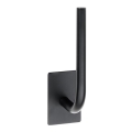 Suport pentru hârtie 4,5x18 cm, inox/negru
