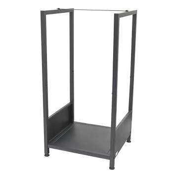 Suport pentru lemne, 39 x 35 x 76 cm, negru