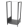 Suport pentru lemne, 39 x 35 x 76 cm, negru