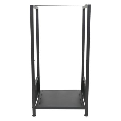 Suport pentru lemne, 39 x 35 x 76 cm, negru