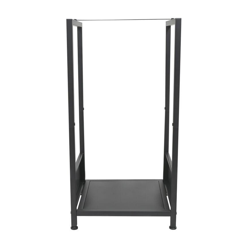 Suport pentru lemne, 39 x 35 x 76 cm, negru