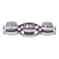 Suport pentru lumânare 33,5x10x8 cm crom lucios