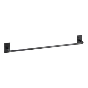 Suport pentru prosoape 64,5 x 7,2 cm inox/negru