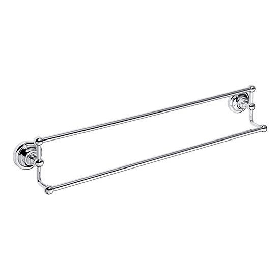 Suport pentru prosoape 66,5x12,5 cm argintiu