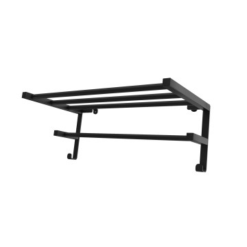 Suport prosoape HF SHEFFIELD pentru radiator de baie, 52 x 28,4 cm, negru