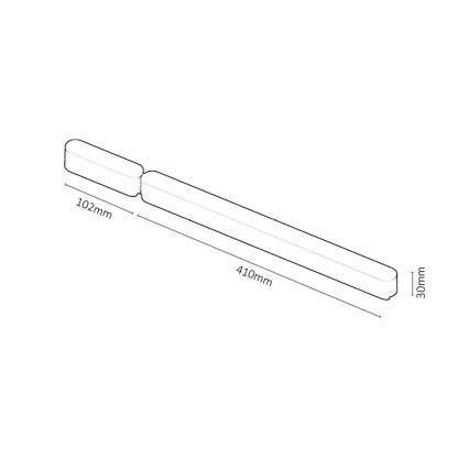 Sursă de alimentare pentru corpuri de iluminat în sistem de șină Rabalux 180W/24V 10,2 + 41 cm negru