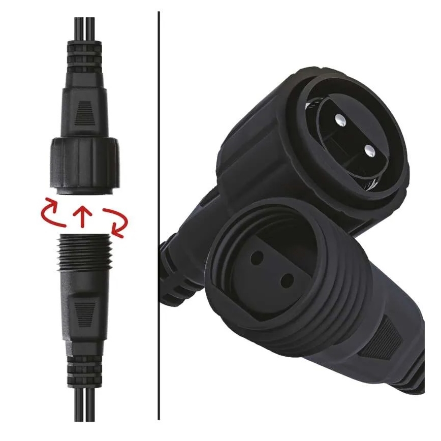 Sursă de alimentare pentru șiruri de lumini de Crăciun interconectabile 12W/230V IP44