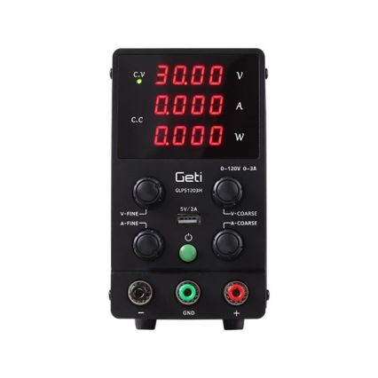 Sursă de laborator GETI GLPS1203H 0-120V/0-3A