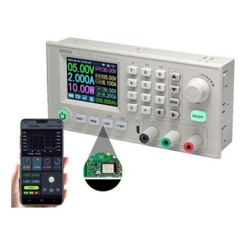 Sursă inteligentă de laborator 0–60V/0–10A cu Wi-Fi