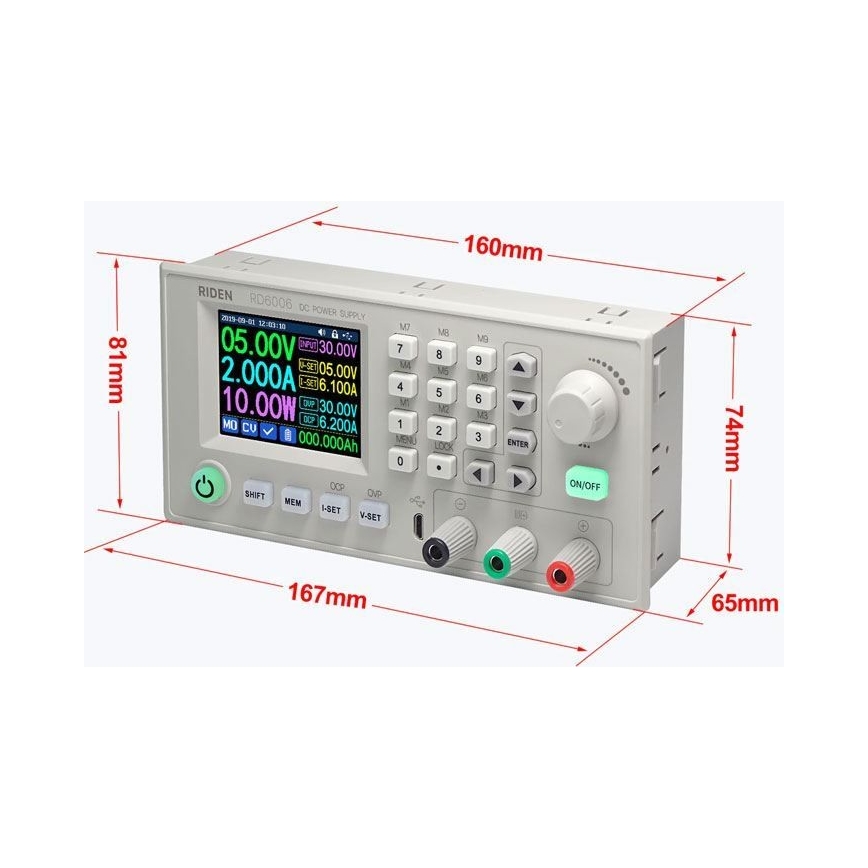 Sursă inteligentă de laborator 0–60V/0–10A cu Wi-Fi
