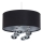 Suspensie pe cablu BUBBLE, 1xE27/60W/230V, Ø 40 cm, neagră