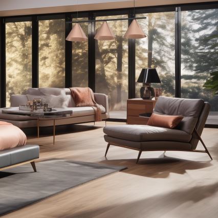 Suspensie pe cablu CAPITAL, 3x GX53, 15 W, 230 V, aur roz