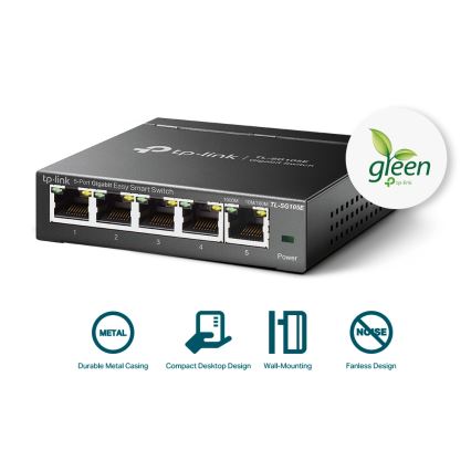 Switch TP-Link Easy Smart Gigabit, 5 porturi