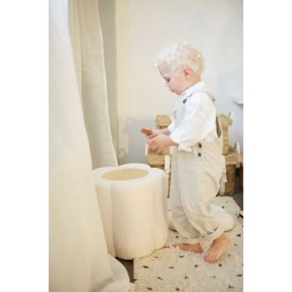 Taburet Childhome FLOWER d. 35 cm crem