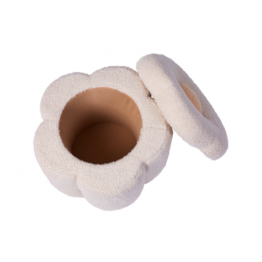 Taburet Childhome FLOWER d. 35 cm crem