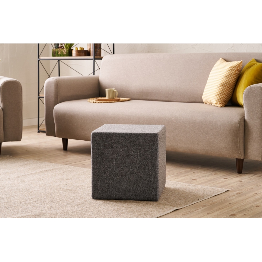 Taburet CUBI 40 x 40 cm, antracit