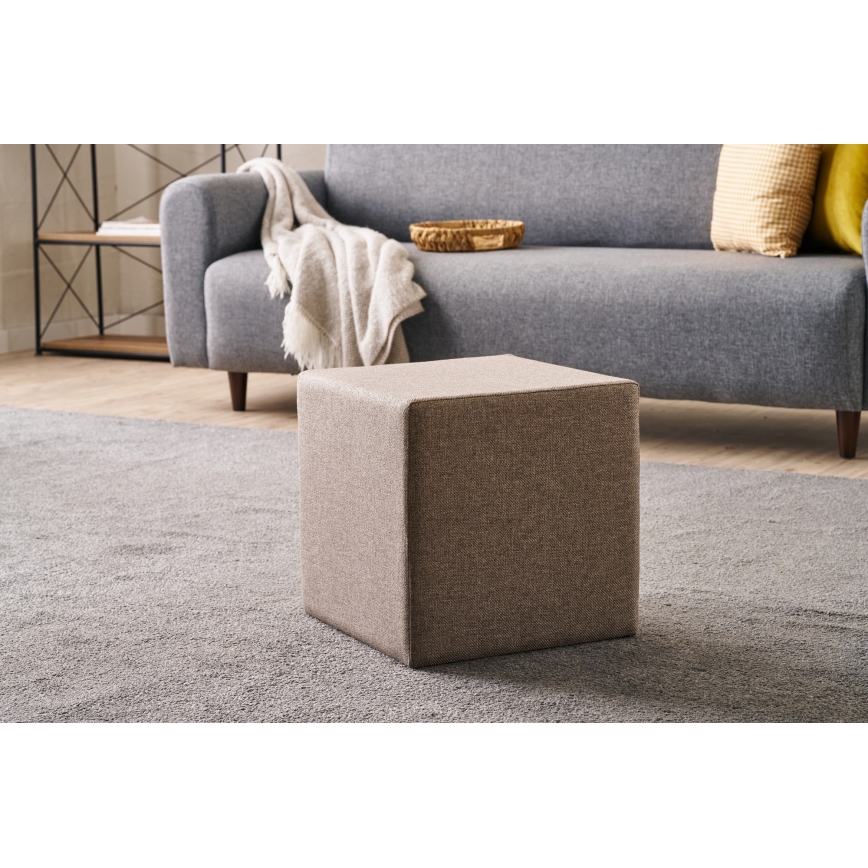 Taburet CUBI 40 x 40 cm, maro