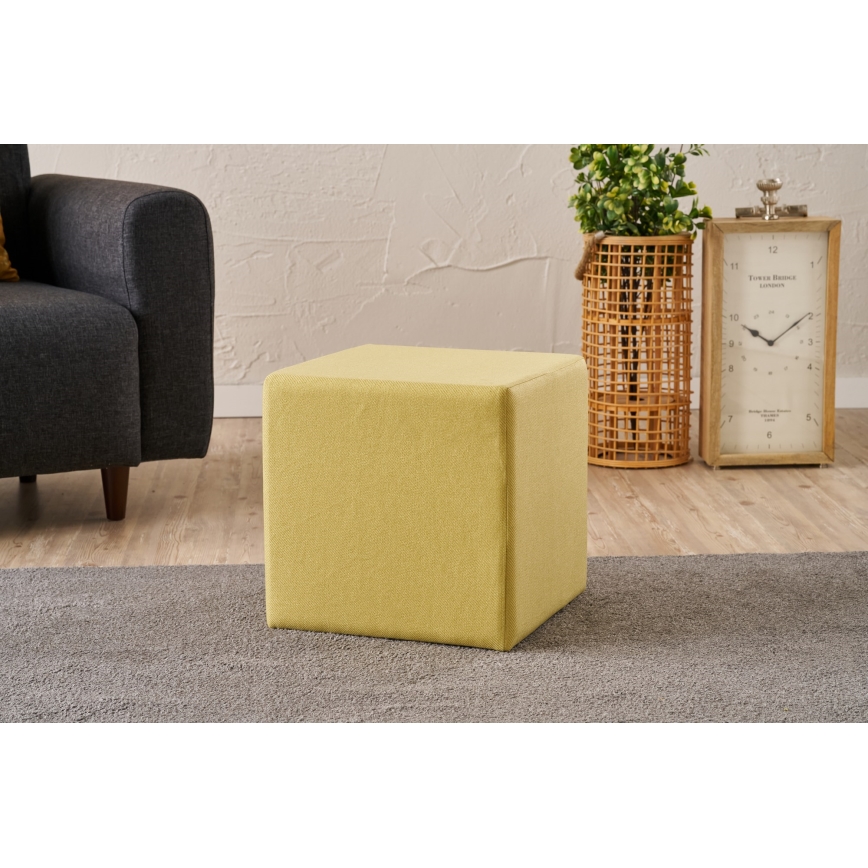 Taburet CUBI 40x40 cm galben