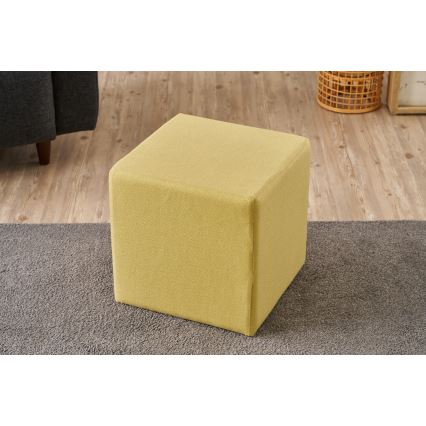 Taburet CUBI 40x40 cm galben