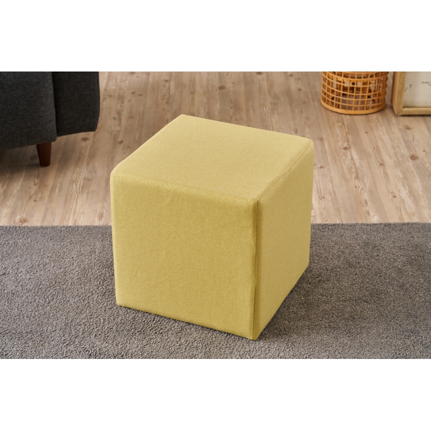 Taburet CUBI 40x40 cm galben