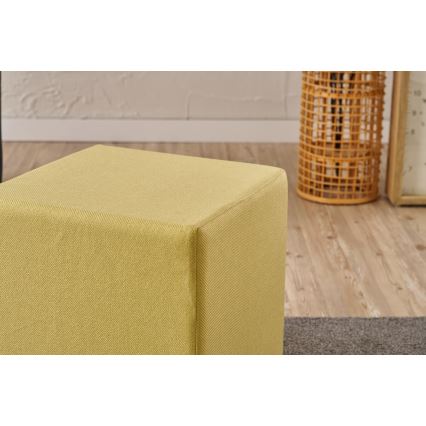 Taburet CUBI 40x40 cm galben