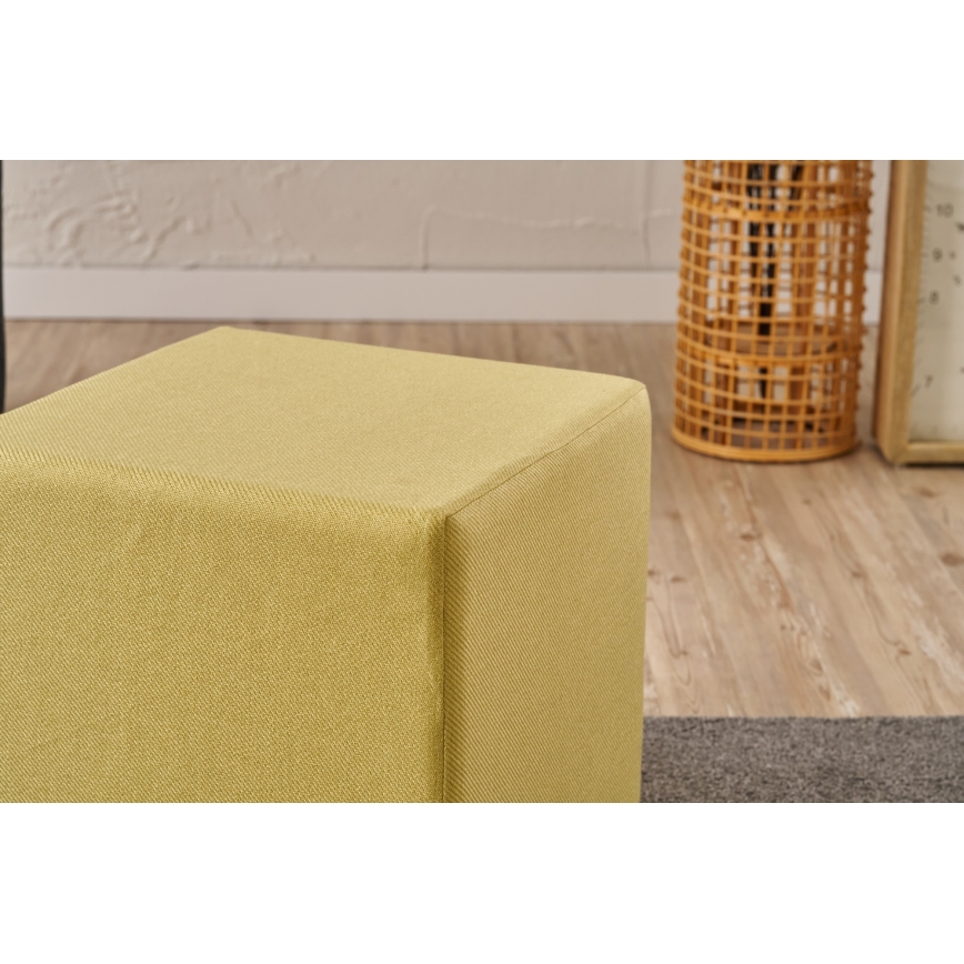 Taburet CUBI 40x40 cm galben