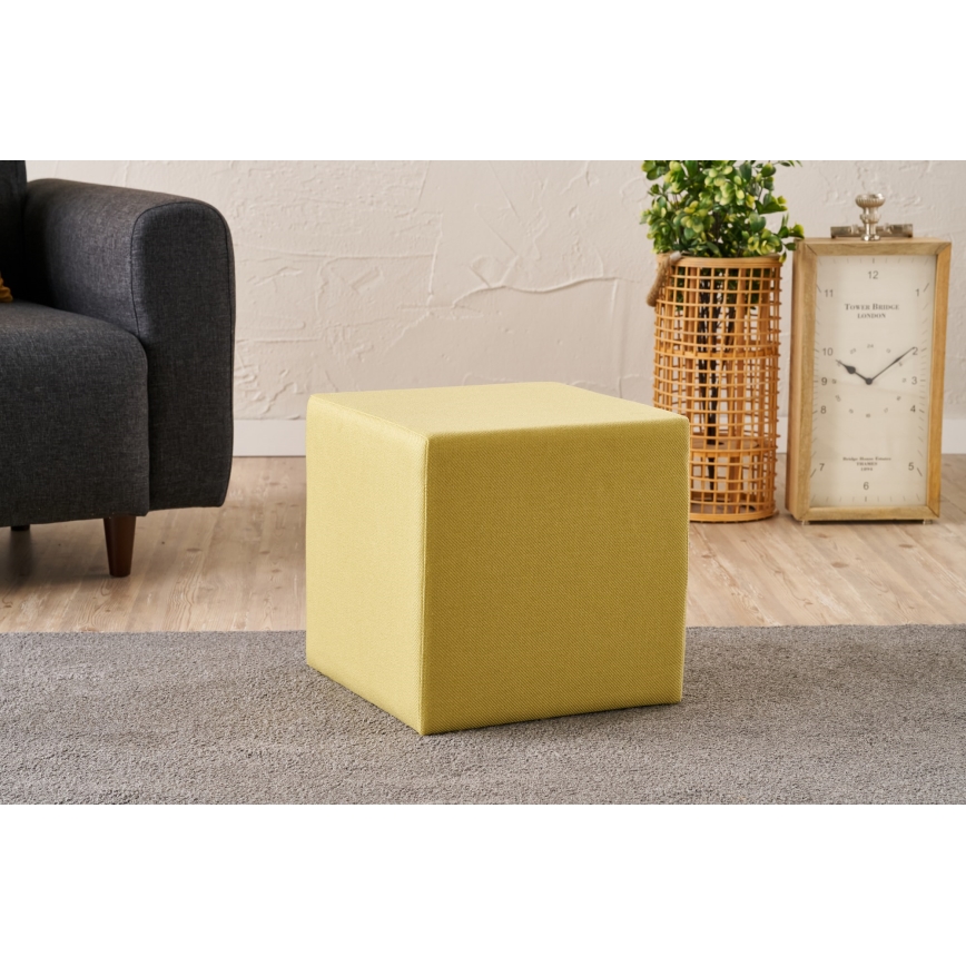 Taburet CUBI 40x40 cm galben