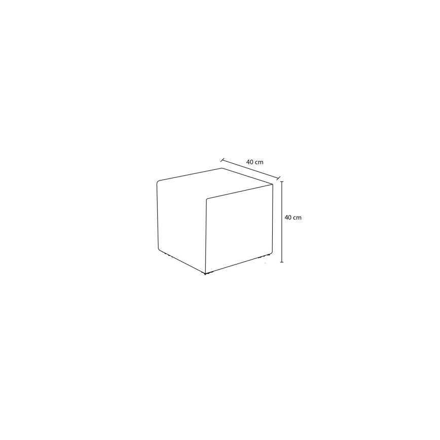 Taburet CUBI 40x40 cm galben