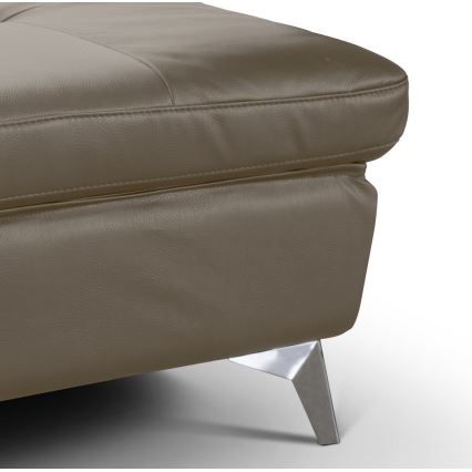 Taburet din piele SALERNO II 66x100 cm maro
