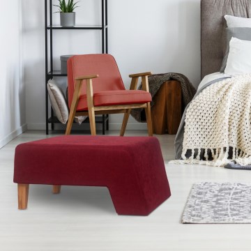 Taburet KATE 40x84 cm roșu