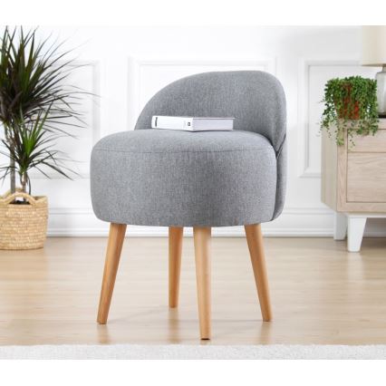 Taburet NIKI, Ø 46 cm, gri