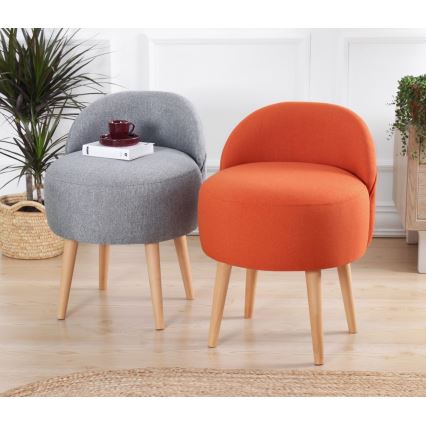 Taburet NIKI, Ø 46 cm, gri