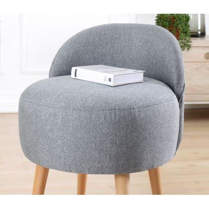 Taburet NIKI, Ø 46 cm, gri