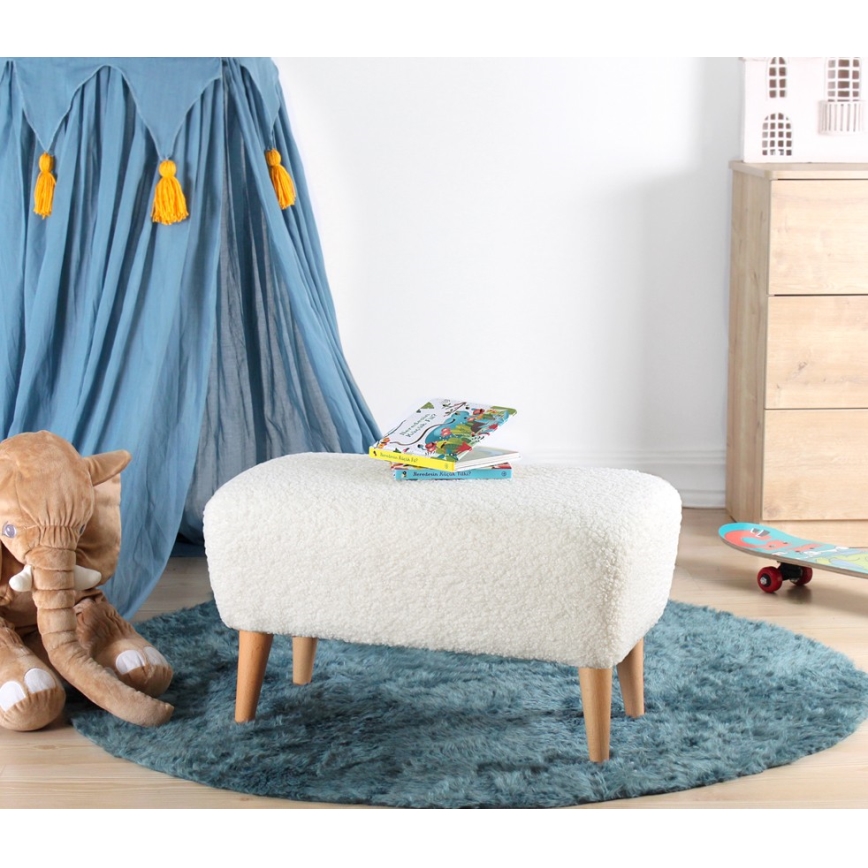 Taburet PIXI, 32 x 61 cm, alb