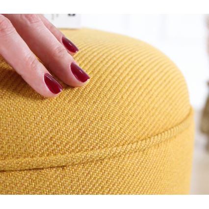 Taburet PIXI, diametru 40 cm, galben