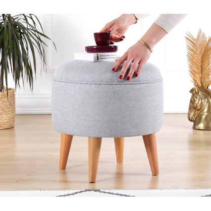 Taburet PIXI, diametru 40 cm, gri