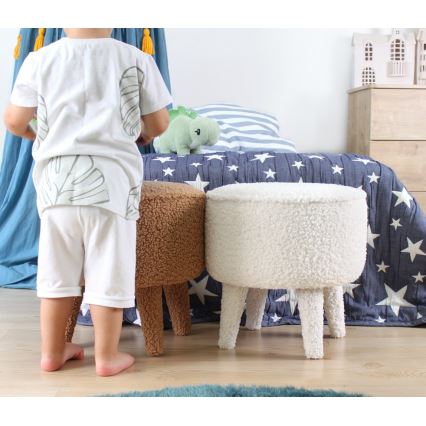 Taburet PIXI Ø 38 cm, maro