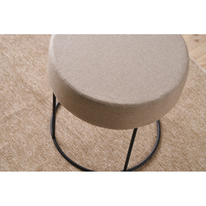 Taburet RELO, diametru 40 cm, bej