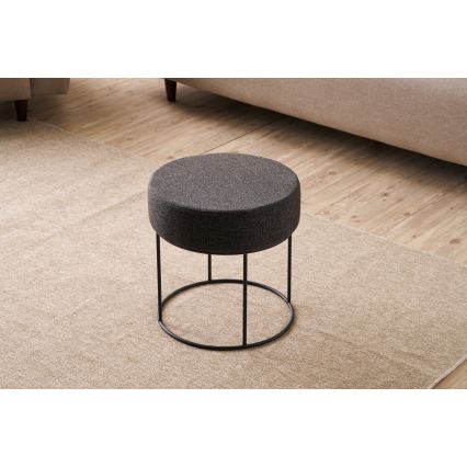 Taburet RELO, Ø 40 cm, maro închis