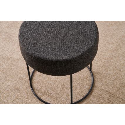 Taburet RELO, Ø 40 cm, maro închis