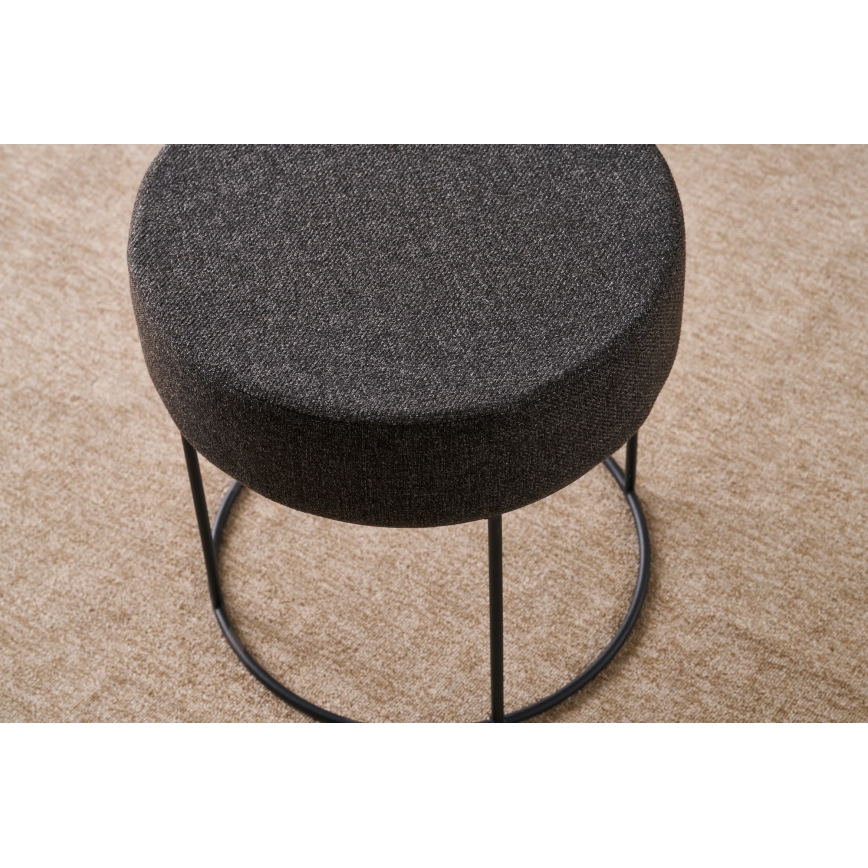 Taburet RELO, Ø 40 cm, maro închis