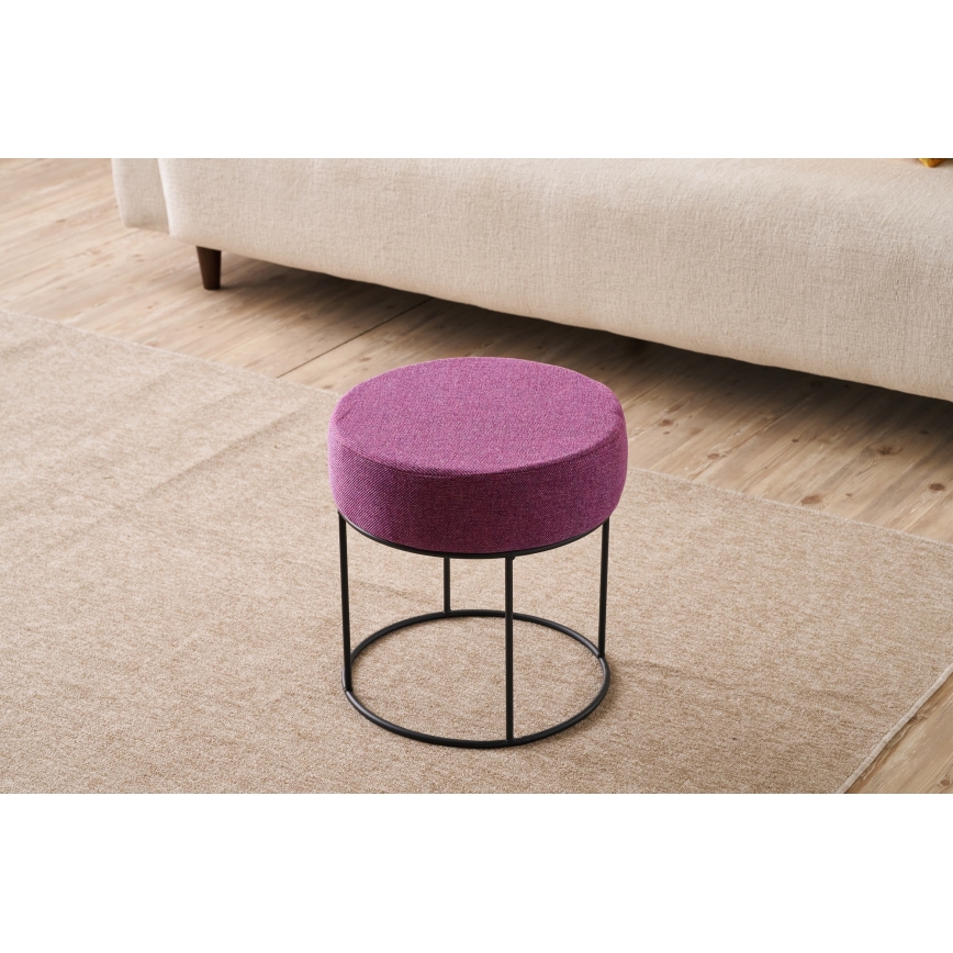 Taburet RELO, Ø 40 cm, roz