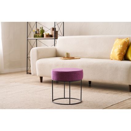 Taburet RELO, Ø 40 cm, roz