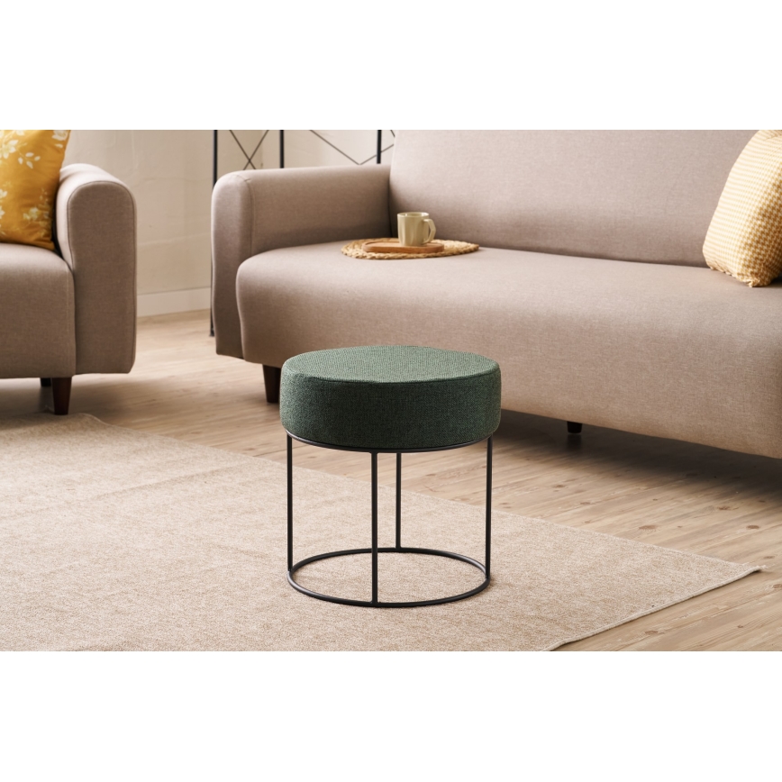 Taburet RELO Ø 40 cm, verde