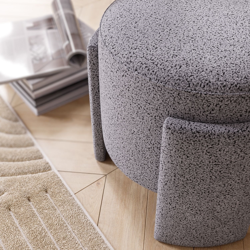 Taburet ROCKET Ø 39 cm gri