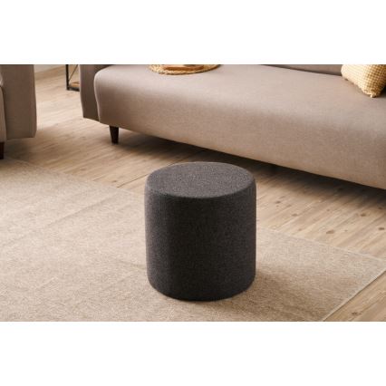 Taburet RONDO, diametru 40 cm, gri
