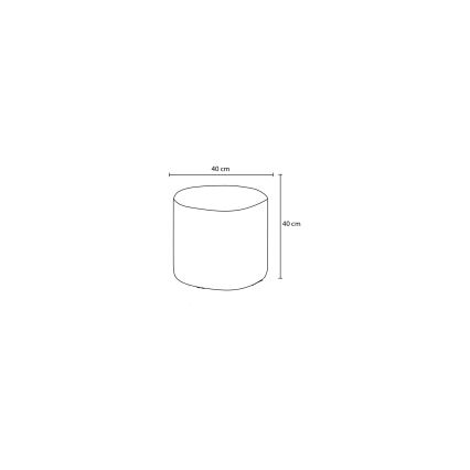 Taburet RONDO, diametru 40 cm, gri