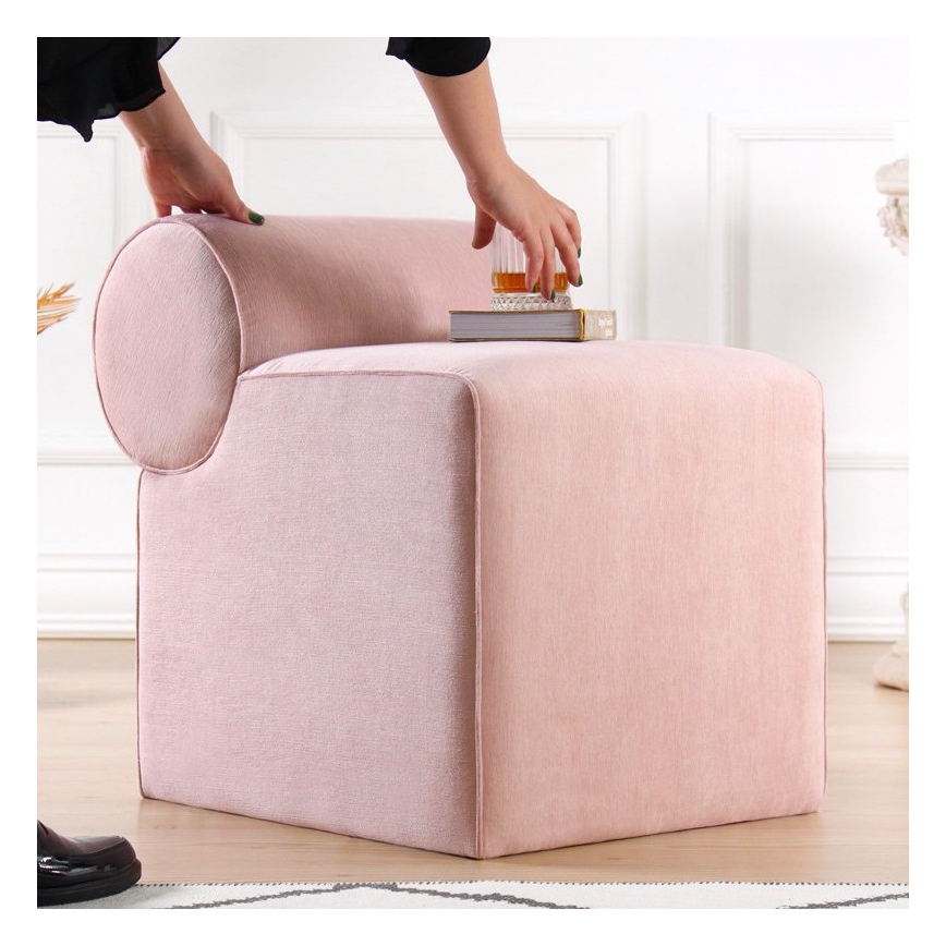 Taburet TIKI, 47 x 45 cm, roz