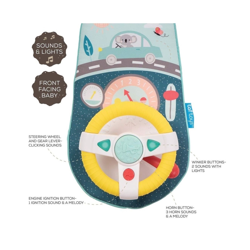 Taf Toys - Volan suspendat pentru mașină koala 2xAA